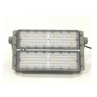 Projecteur LED extérieur modulaire de sécurité 500W 100W à changement de couleur, boîtier Ningbo, matériau réflecteur, IP65