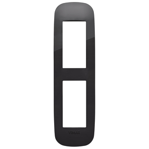 Vimar Black Double <b>Wall</b> Plate 13.9 Cm Length For <b>Plugs</b> And <b>Sockets</b> - Product Image 1