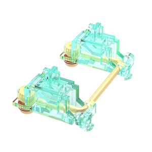 Estabilizadores DUROCK V3, estabilizadores de tornillo prerecortados, <span class=keywords><strong>Miami</strong></span> Vice Teal, innovador soporte elástico, estabilizadores de teclado PCB - Product Image 4
