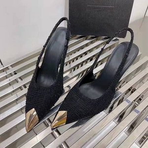 Chaussure Talon Haut Femm Elegant <b>Pumps</b> Fashion Office Wear Steel Toe Slingback 2025 Women's Heels - Product Image 4