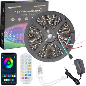 Hot bán ws2811 60LEDs/m linh hoạt đầy đủ RGB màu LED Strip ánh sáng 12V 5m 10m địa chỉ COB LED nguồn Giấc Mơ Màu ánh sáng chuỗi - Product Image 1