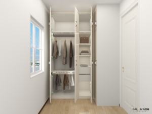 Modern ahşap depolama dolapları soyunma tablo ile yatak odası mobilyası giysi soyunma odası dolap dolap - Product Image 6