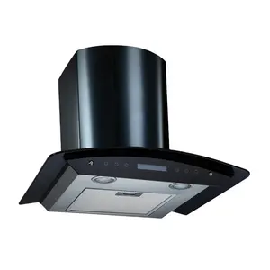 Elegent industrial kitchen smoke absorbing chimney hood and design air cooker hood