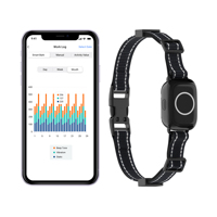 Collier de dressage pour chien avec application Bluetooth, télécommande, vibration, bip, choc, rechargeable, étanche IP67, anti-aboiement pour chiens de taille moyenne
