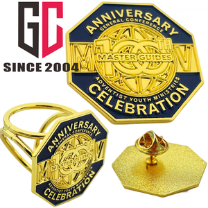 Pins de Solapa Personalizados de Fábrica con 12 Años de Experiencia, para Camporee de Pathfinder, 100 Años de la Iglesia <span class=keywords><strong>Adventista</strong></span> - Product Image 3