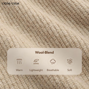 Sudadera con capucha de cachemira 100% pura para mujer, personalizada, de invierno, con cremallera, tejido de punto, lana merino, para mujer - Product Image 6