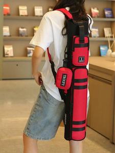 Durable Nine-ball <b>Pool</b> Billiard <b>Cue</b> Storage Case Large Capacity PVC Canvas Compatible 1/2 Joint Multiple Hole Choices 6 7 8 Hole - Product Image 2
