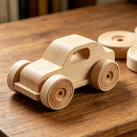 Perlengkapan Kerajinan Roda Kayu Mini Ramah Lingkungan Berkualitas Tinggi Tanpa Finishing untuk Anak-Anak, Kerajinan Edukatif DIY, Hiasan Rak Rumah