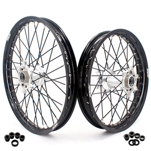 Jeu de jantes de moto KKE Dirt Bike MX <span class=keywords><strong>Enduro</strong></span> pour <span class=keywords><strong>KTM</strong></span> <span class=keywords><strong>125</strong></span> 250 <span class=keywords><strong>EXC</strong></span> SX XCF XC-F 2003-2024 Moyeux en argent coulé - Product Image 1