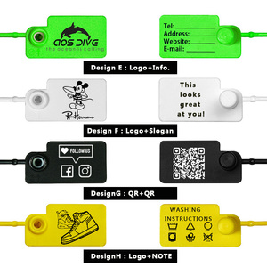 Miễn Phí In Quần Áo Nhãn Biểu Tượng Tùy Chỉnh Nhựa Treo Thẻ Chống Trộm Dùng Một Lần Con Dấu Tag Cho May Mặc Đồ Trang Sức Quà Tặng Đồng Hồ - Product Image 5