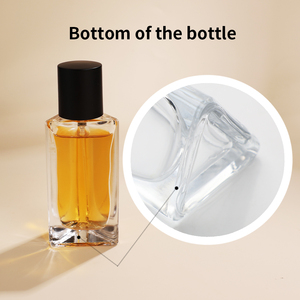 En stock – Flacons de <span class=keywords><strong>parfum</strong></span> de luxe en verre 30ML 50ML 100ML – Bouteilles en verre vides transparentes personnalisables anti-fuite avec pompe à brume fine à visser noire - Product Image 5