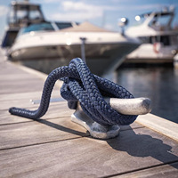 Cordage de quai marin en nylon double-tressé DOCK LINE, corde d'amarrage pour yacht, 1-1000m
