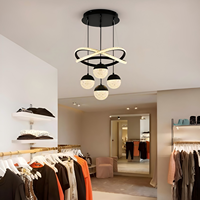 Lampe suspendue de luxe pour table à manger, nouveau modèle, salon, salon de beauté, lustres en acrylique, lampe suspendue LED