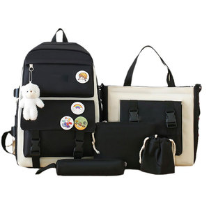 Gran Venta 2025 Al Por Mayor Moda Económica Juego de 5 Piezas Mochilas <span class=keywords><strong>Escolares</strong></span> de Poliéster <span class=keywords><strong>para</strong></span> <span class=keywords><strong>Niñas</strong></span> Adolescentes y Jóvenes - Product Image 2