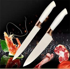 Wholesale New Design Professional 9pcs Stainless Steel Kitchen Cooking <b>Knives</b> Chef <b>Block</b> <b>Knife</b> Sets with Acrylic Stand - Product Image 4