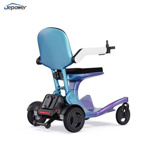 Arbon Fibra Marco ligero 21kg Peso neto Manual Plegable Diseño compacto Capacidad de carga Silla de ruedas eléctrica plegable portátil - Product Image 2