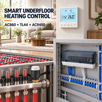 Système de contrôle intelligent pour chauffage par le sol AC860 TL44 AC9400 AC220V – Pièces de chauffage au sol résidentielles, installation facile