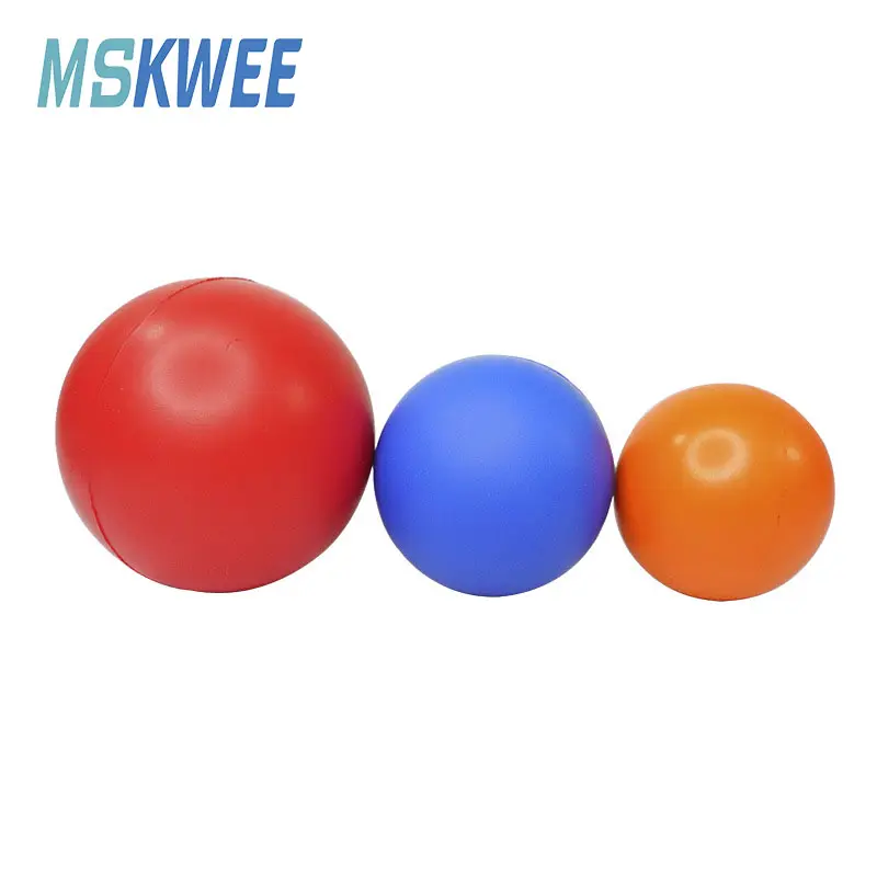 Mskwee Factory Wholesale Promotional Gifts PU Foam Stress Relief Ball Hand Exerciser Grip Balls