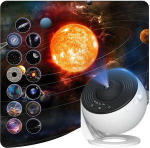 13 in 1 <b>LED</b> Star Master Galaxy Night Light <b>Projector</b> Skylight Projection Lamp for Room Ceiling, with White Noise, BT Speaker - Product Image 1