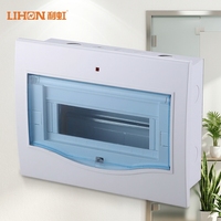 Boîtier de distribution LIHON série AJ 14 voies, indice de protection IP30, 220V/380V, utilisation intérieure, base en métal léger, couvercle bleu, élégant et durable