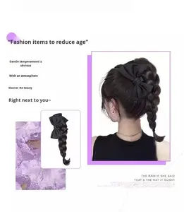 Perruques droites nouvelles perruques <span class=keywords><strong>de</strong></span> mode pour les femmes imperméable à l'eau i-tip cheveux Style européen et américain haute <span class=keywords><strong>queue</strong></span> <span class=keywords><strong>de</strong></span> <span class=keywords><strong>cheval</strong></span> perruque - Product Image 4