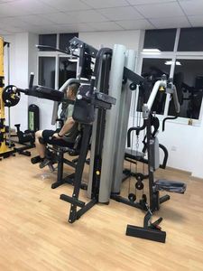 Gimnasio Multifuncional Comercial <span class=keywords><strong>de</strong></span> 5 Estaciones con Doble Torre <span class=keywords><strong>de</strong></span> Pesas <span class=keywords><strong>de</strong></span> 75 kg - Product Image 2