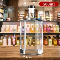 Nouveauté Tengsheng DF02 Diffuseurs de parfum de luxe 500 ml avec bouchon en liège, bouteille en verre estampée à chaud