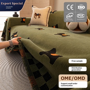Housse de <span class=keywords><strong>canapé</strong></span> en chenille haut de gamme, antidérapante, anti-griffures <span class=keywords><strong>pour</strong></span> chats, toutes saisons, universelle, <span class=keywords><strong>coussin</strong></span>, couverture, vente en gros - Product Image 3