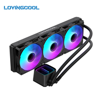 Refroidisseur de processeur liquide ARGB haute performance LOVINGCOOL, prix d'usine OEM, ventilateur PWM silencieux 120/240/360 mm, refroidissement par eau AIO pour le jeu