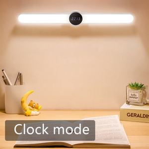 Lámpara de Mesa con Reloj, Luz LED USB, Magnética, Colgante, para Gabinete/Escritorio, Recargable, con Regulación Continua, Luz Nocturna, Lámpara de Lectura para Dormitorio - Product Image 2