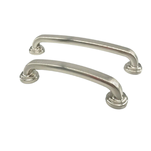 Handle and <strong>Knobs</strong> American Style Brushed Nickel Kitchen Drawer Solid ZAMAK Cabinet Wardrobe Dresser 96mm 128mm - Product Image 1