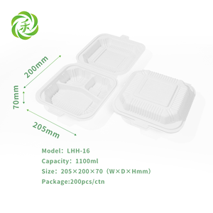 Emballages et contenants de stockage rectangulaires en plastique jetables personnalisés pour la nourriture à emporter et le camping - Product Image 3