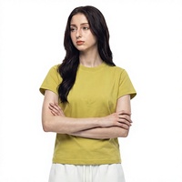 Kaos Rajut Wanita Lengan Pendek Model Sassy Petite 210g Bahan HeiQ Lembut dan Sejuk untuk Musim Dingin 2025