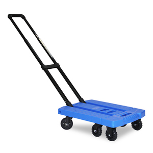 מתקפל 6 גלגלים <span class=keywords><strong>2</strong></span> חבלים מטען קריסה עבור העברת משאית יד מתקפלת 330Lbs עגלת פלטפורמה ניידת - Product Image 6