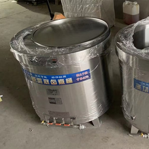 Caldera de sopa redonda grande industrial personalizada, olla de cocina grande de acero inoxidable a gas para 100/230/300 <span class=keywords><strong>litros</strong></span> - Product Image 5
