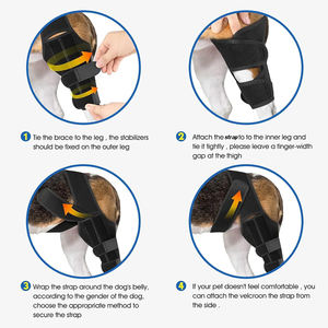 Attelle de genou pour chien pour déchirure du ligament croisé antérieur, pattes arrière, attelle pour pattes arrière de chien, récupération des blessures, manchon de soutien, alternative au bandage, protecteur - Product Image 6