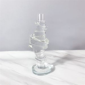 Vente en gros <span class=keywords><strong>de</strong></span> bougeoir en <span class=keywords><strong>cristal</strong></span> <span class=keywords><strong>de</strong></span> Bohême, support élégant <span class=keywords><strong>de</strong></span> style bohème pour bougies, lanternes et bocaux à bougies - Product Image 3