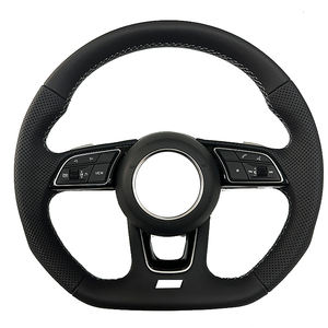 Para Audi <span class=keywords><strong>S4</strong></span> A5 A4 S3 S5 S6 S7 RS3 RS4 Rs5 Rs6 Rs7 Q3 Q5 Q7 Q8 A3 A6 A7 A8 B9 B8.5 R8 TT C8 volante de fibra de carbono Led - Product Image 2