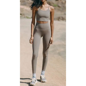 Women's Yoga Exercise Gym Fitness Breathable Lightweight Sportswear Two-Piece Set Shorts Casual Yoga Suit