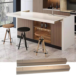 Extender Slide Rail System e strass-Out cucine Hardware Console scorrevole da pranzo meccanismo in alluminio tavolo allungabile regolabile - Product Image 1