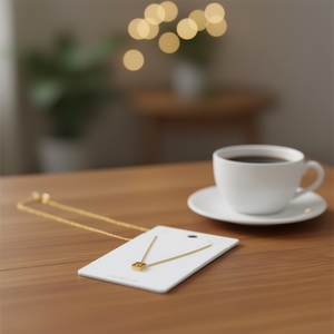 Collier en acier inoxydable avec pendentif lettre G 12x14cm, bijoux à la mode - Product Image 2