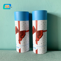 Récipient en carton imprimé personnalisé de 2.5 oz de tube push-up écologique pour la conception rechargeable de brillant à lèvres de bâton de déodorant