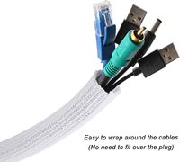 Directo de Fábrica Ningbo Accesorios para el Consumidor: Protector de Cables Trenzado Autoenrollable para Gestión de Cables y Protección de Hilos