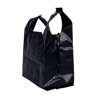 Sacs en PE personnalisés et colorés, réutilisables, 100 pièces, pour les courses au supermarché, avec poignée de type gilet