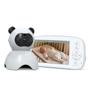 Moniteur vidéo bébé HD 5 pouces avec caméra, protection de la vie privée, sans application, communication bidirectionnelle sans fil sur 300 m, fixation pour lit ou berceau - Product Image 1