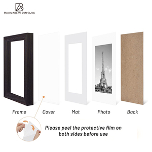 Wholesale 2 in 1 Wooden Photo <strong>Frame</strong> Various Sizes 4X6 5X7 <strong>A4</strong> <strong>Cardboard</strong> Support Home Wall Desktop Picture <strong>Frames</strong> - Product Image 2