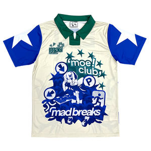 Personalizado Retro secado rápido sublimación alta calidad cómodo transpirable 100% poliéster fútbol Jersey uniforme - Product Image 2