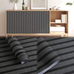 ORON DECO Stickers muraux rayés épais <span class=keywords><strong>de</strong></span> luxe en PVC, autocollants imperméables 3D, papier peint mural effet <span class=keywords><strong>bois</strong></span> à peler et coller pour salle <span class=keywords><strong>de</strong></span> bain - Product Image 5