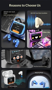 <span class=keywords><strong>Auriculares</strong></span> Inalámbricos Bt 5.4 con Pantalla LED, <span class=keywords><strong>Auriculares</strong></span> para Juegos, <span class=keywords><strong>Auriculares</strong></span> Deportivos, Sonido HIFI, <span class=keywords><strong>Auriculares</strong></span> de Baja Latencia - Product Image 3