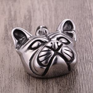 Colgantes de Perro Pug, Collares de Acero Inoxidable 316L, Dijes Vintage para Creación de Joyería Original Europea - Product Image 6